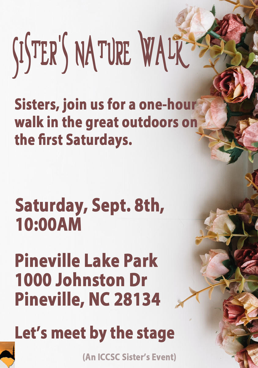 ICCSC Sisters' Nature Walk flyer