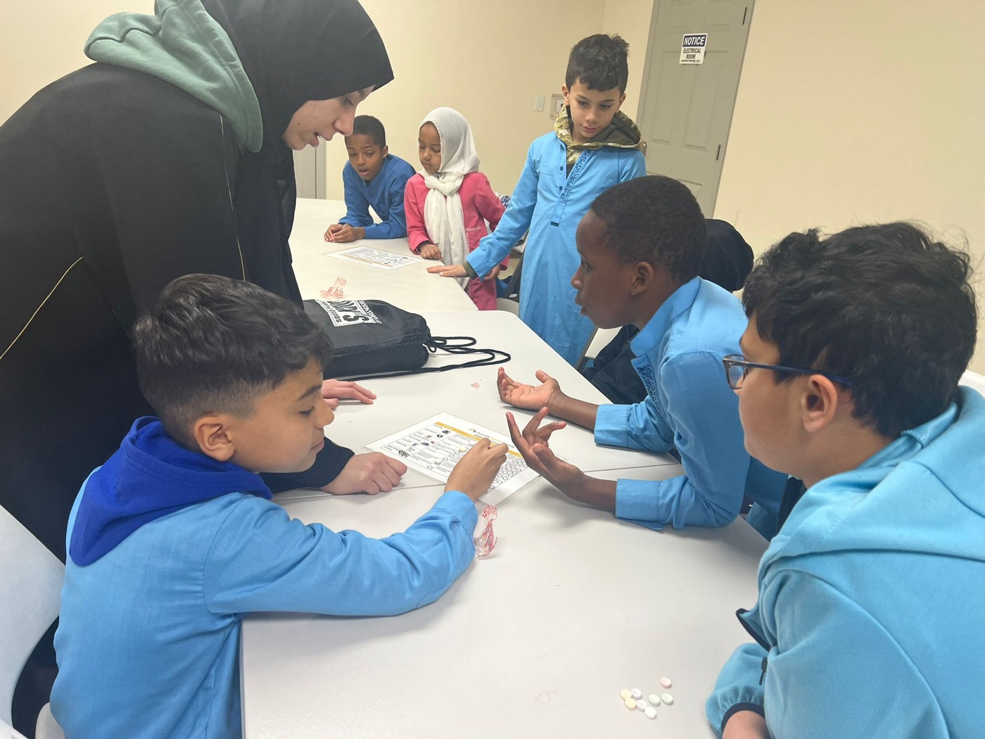 Students engaged in classroom discussion