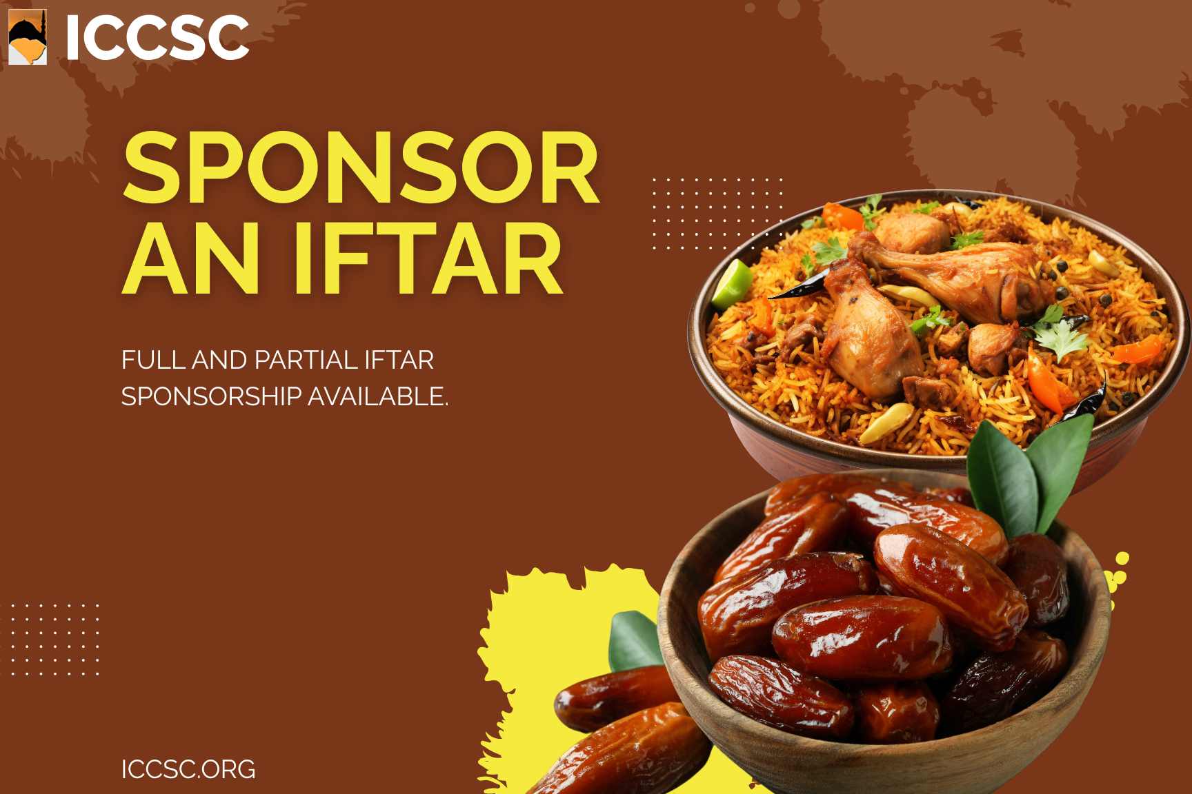 Sponsor an Iftar at ICCSC